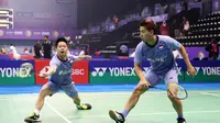Ganda putra Indonesia Kevin Sanjaya Sukamuljo / Marcus Fernaldi Gideon. (Humas PP PBSI)