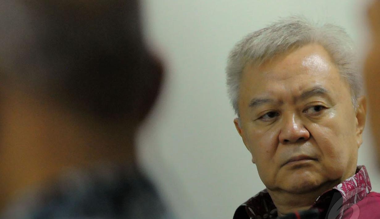 Tim kuasa hukum terdakwa Anggoro Widjojo menolak pemutaran rekaman percakapan hasil sadapan, Rabu (21/05/2014) (Liputan6.com/Faisal R Syam).