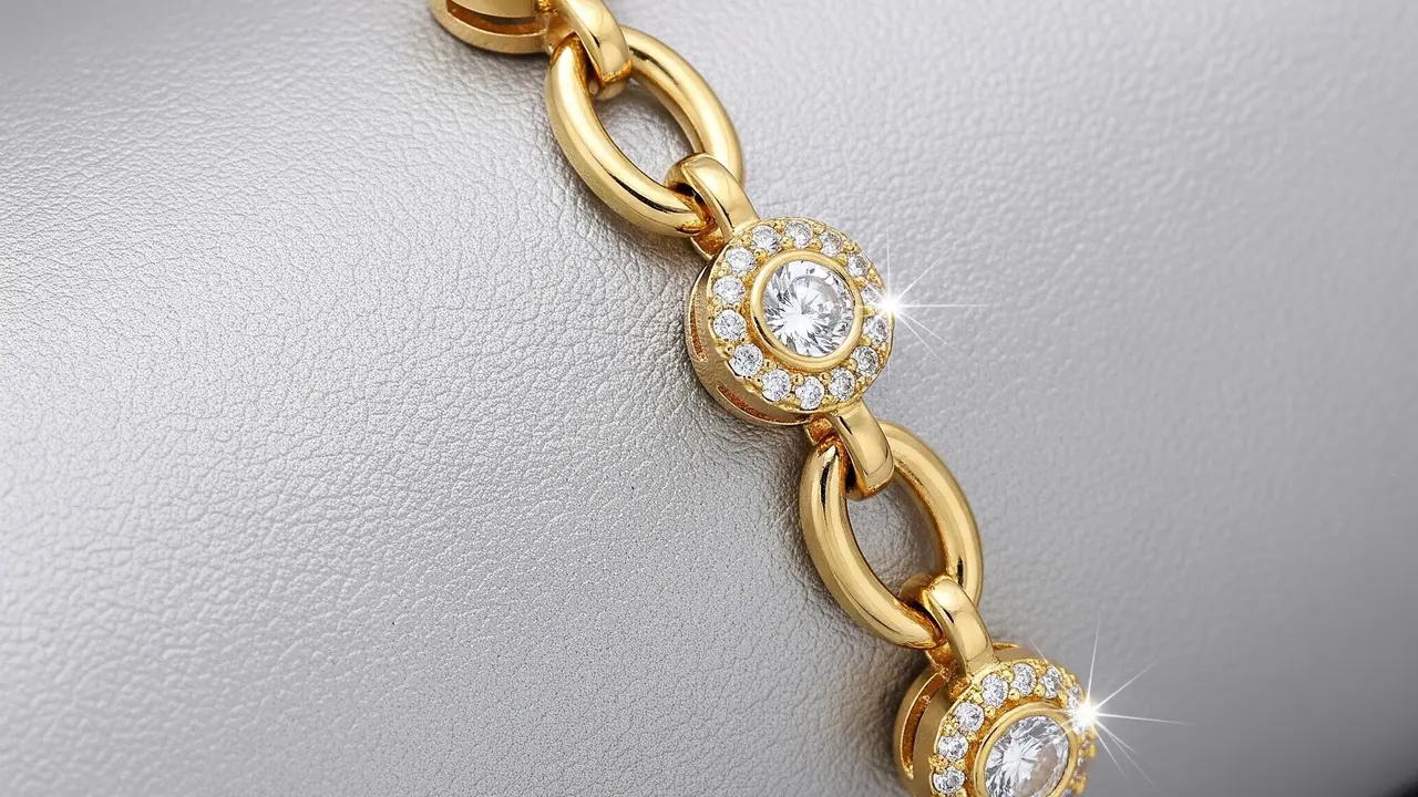 Gelang Emas Hollow Motif Rantai Oval Cocok untuk Harian dan Pesta