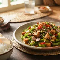 Resep Tumis Kecipir Tempe (AI Generated)