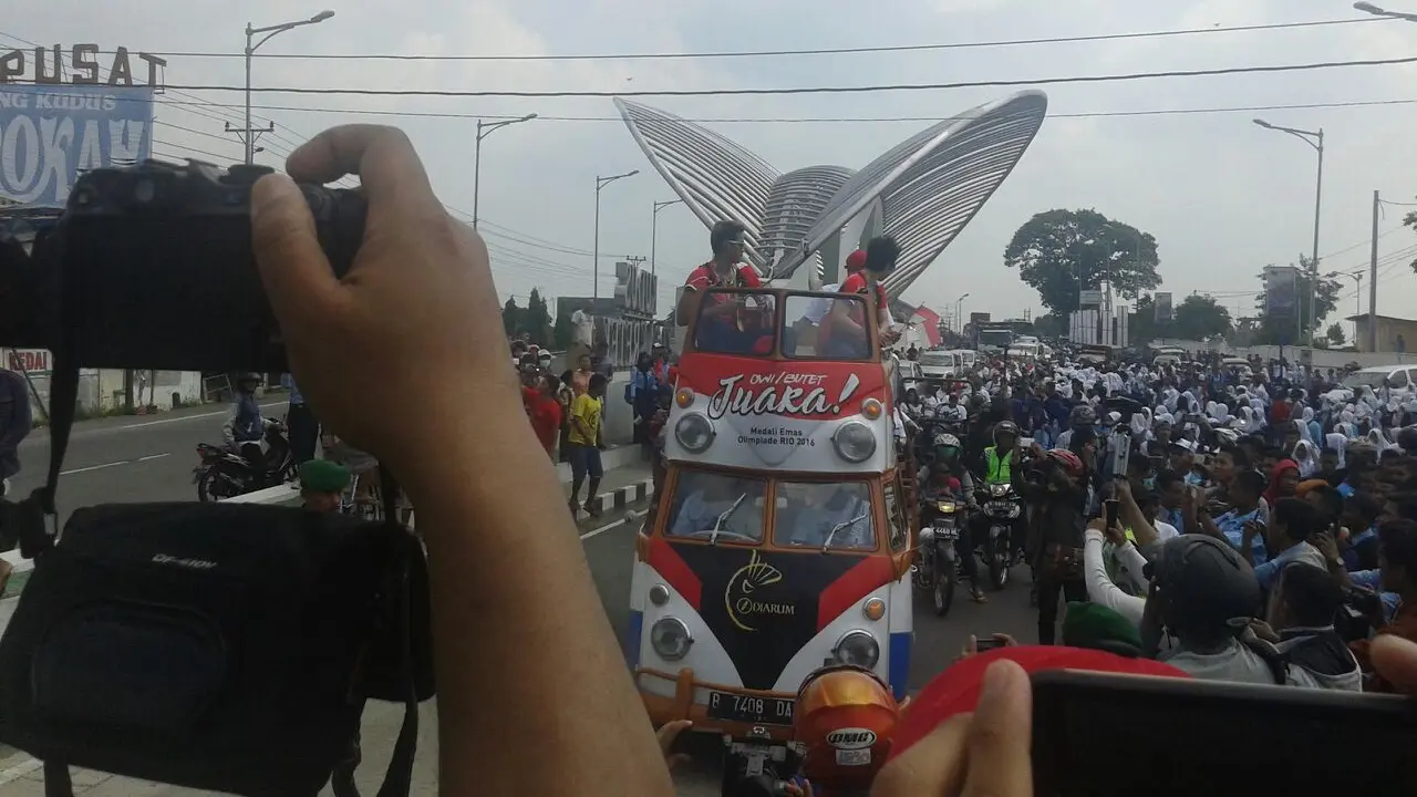 Tontowi/Liliyana Diarak di Kudus