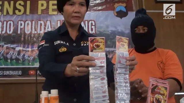 Satuan Reserse, Satres, Narkoba Polres Sukoharjo, Jawa Tengah, berhasil membekuk pelaku pembuat dan pengedar obat palsu.