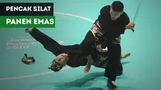 Sebanyak delapan medali emas diraih para atlet Pencak Silat pada Asian Games 2018 yang berlangsung hari Senin (27/8/2018)