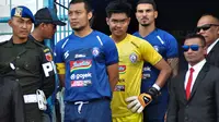 Arema FC bersiap meladeni Persib Bandung pada putaran kedua Shopee Liga 1 2019. (Bola.com/Iwan Setiawan)