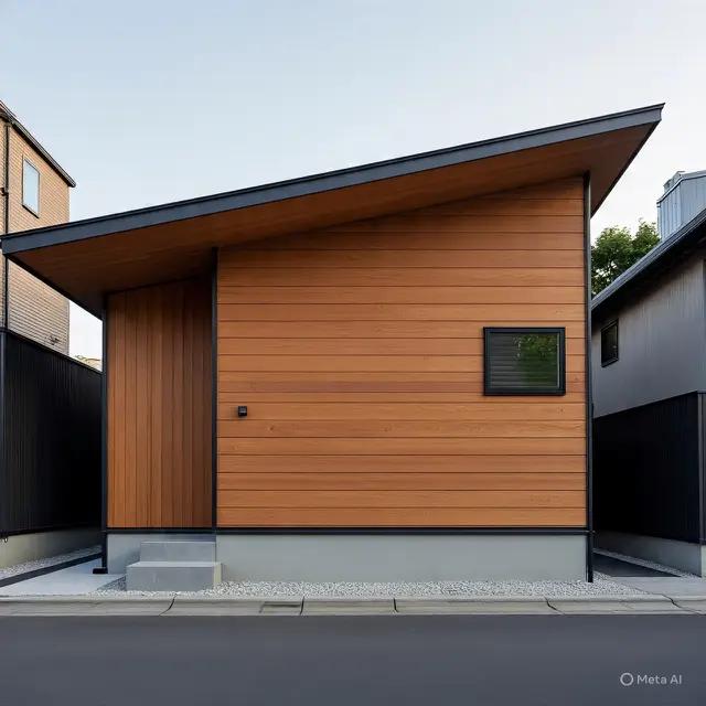 Rumah Sederhana 1 Air Aksen Kayu
