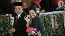 Menteri Pendidikan dan Kebudayaan Muhadjir Effendy dan Menteri BUMN Rini Soemarno menghadiri pelantikan Presiden dan Wapres 2019 di Gedung MPR/DPR/DPD RI, Senayan, Jakarta, Minggu (20/10/2019). (merdeka.com/Iqbal S. Nugroho)