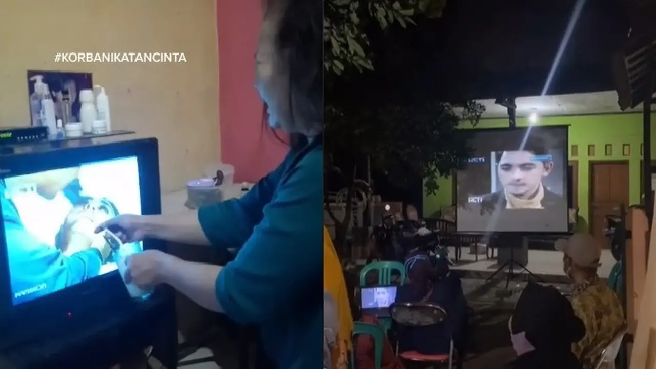 emak-emak nonton sinetron