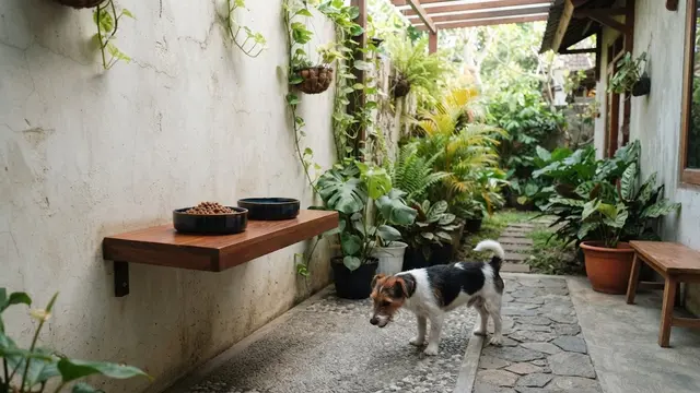 Stasiun Makan Hewan Terintegrasi pada Dinding