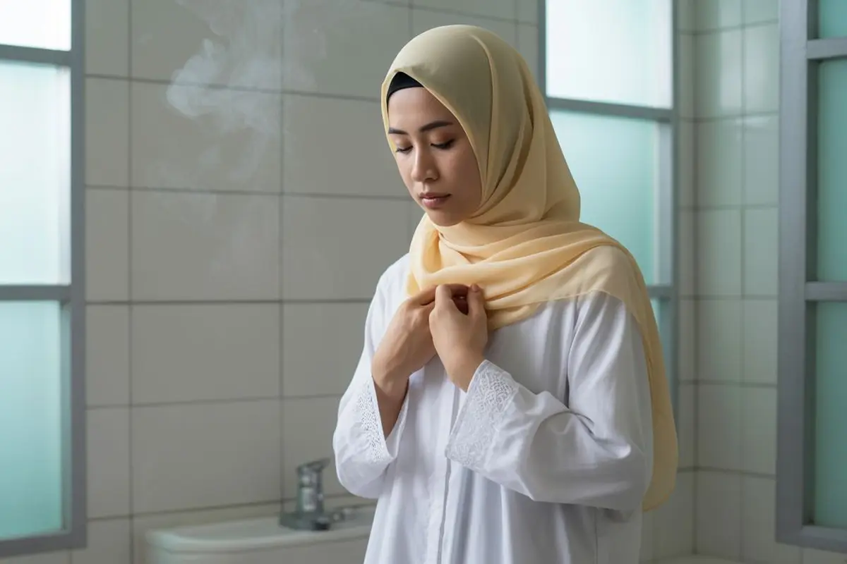 Cara mandi junub tapi belum mandi haid