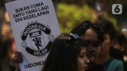 Sebelumnya, aksi unjuk rasa bertema Indonesia Gelap yang dilakukan oleh Badan Eksekutif Mahasiswa Seluruh Indonesia (BEM SI) mencapai puncaknya pada Kamis, 20 Februari 2025. (Liputan6.com/Helmi Fithriansyah)
