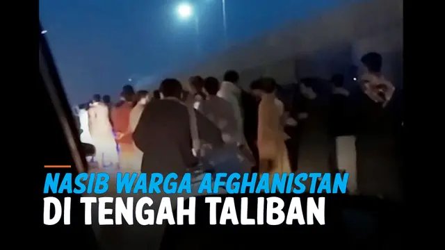 VIDEO: Ratusan Warga Afghanistan Padati Bandara Kabul di Tengah Tembakan Sporadis