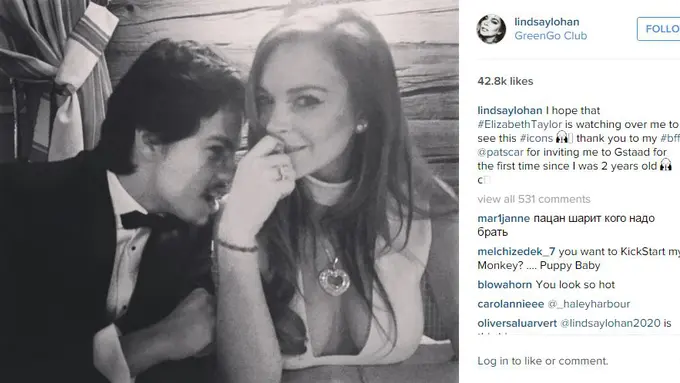 Lindsay Lohan dan Egor Tarabasov