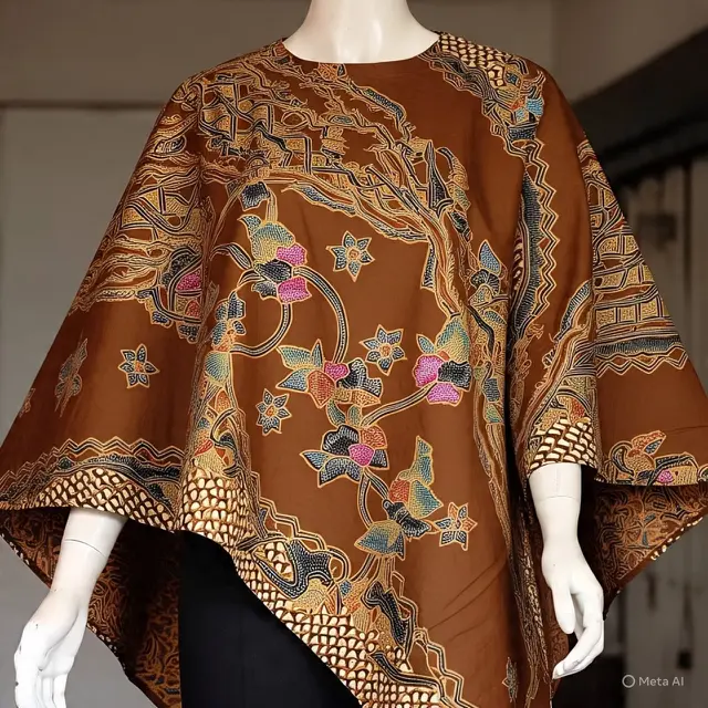 Model Batik Wanita Cape