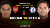 Arsenal vs Chelsea. (Liputan6.com/Trie Yasni)