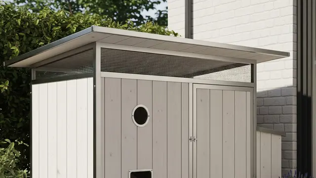 Desain Kandang Ayam Minimalis Cocok untuk Perumahan Cluster Modern (AI)