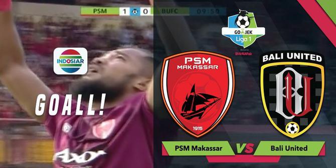 VIDEO: Zulham Zamrun Cetak Gol Indah saat PSM Tekuk Bali United
