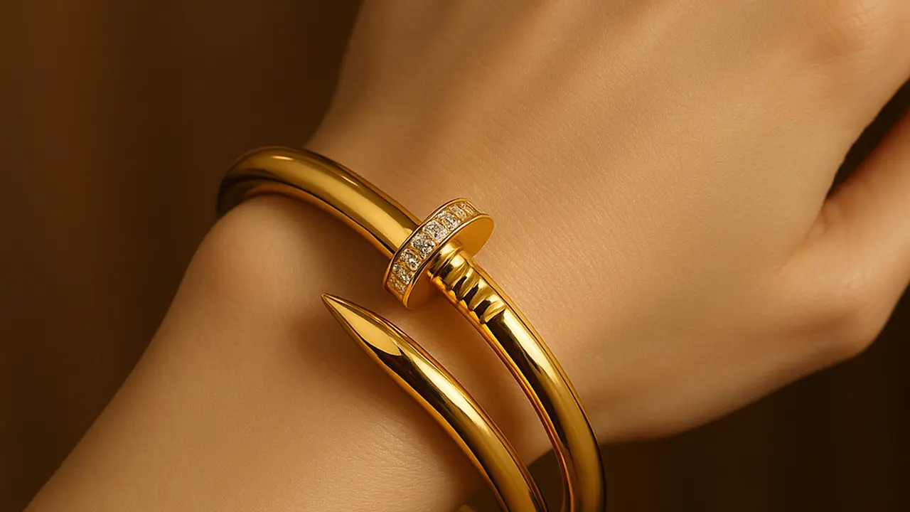 Model Gelang Paku Emas 24 Karat Terbaru 2025