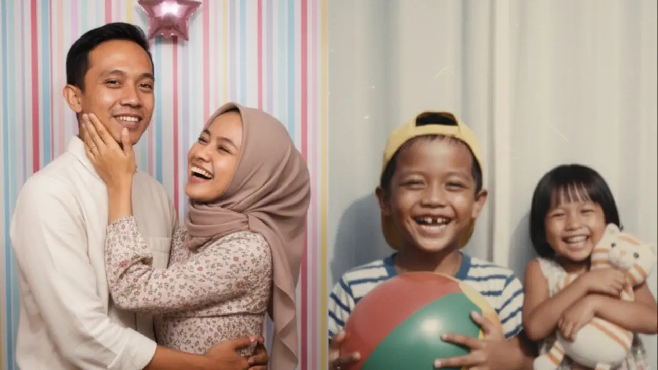 Foto Masa Kecil bareng Pacar/Ilustrasi gambar oleh Gemini AI