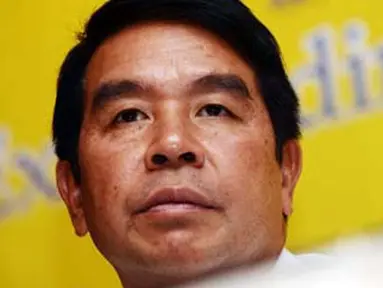 Carson Yeung Ka Sing, Chairman of Grandtop International Holdings Limited, di sesi konferensi pers takeover Birmingham City di Hong Kong, 29 September 2009. AFP PHOTO/ Antony DICKSON 
