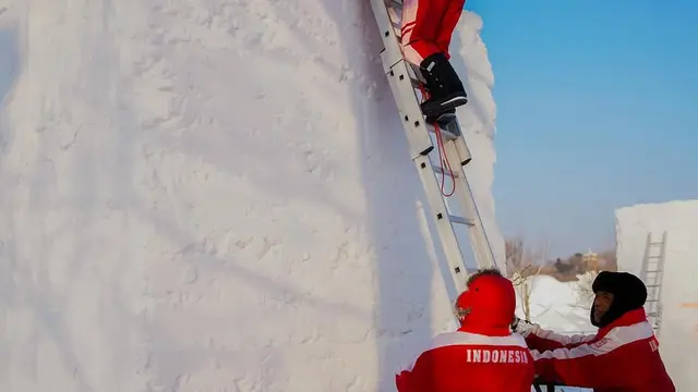 Seniman Asal Bali Raih Penghargaan di Harbin International Snow Sculpture Competition 2025