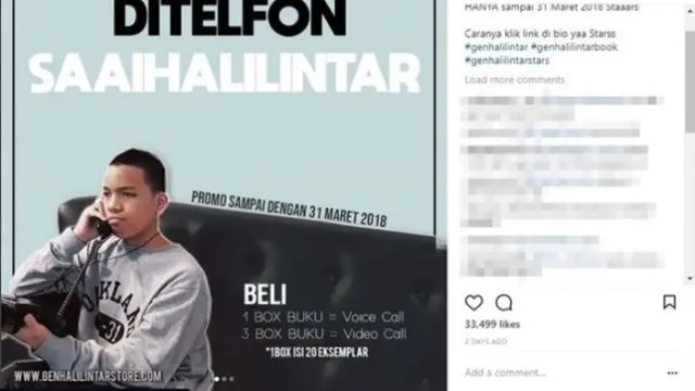 Postingan ini sudah dihapus oleh akun Gen Halilintar / Credit: Instagram - genhalilintar