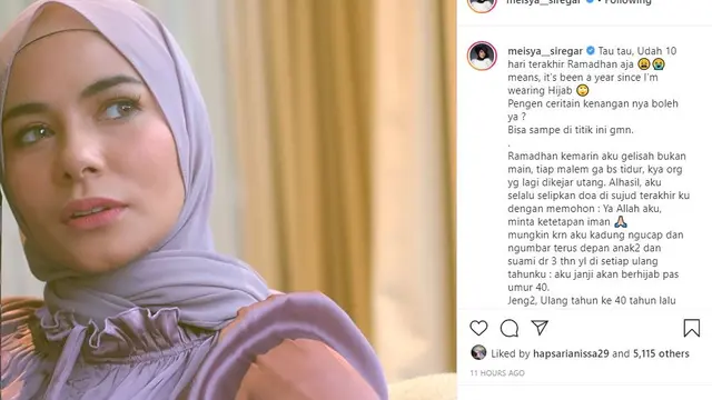 Meisya Siregar (Foto: Instagram/@meisya_siregar)