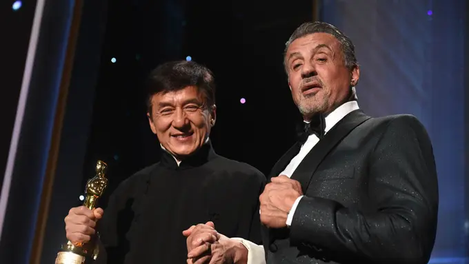 Jackie Chan dan Sylvester Stallone