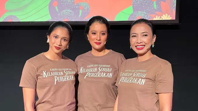 Konferensi Pers "Karena Aku Perempuan: Kelahiran Sebuah Pergerakan" di Galeri Indonesia Kaya, Grand Indonesia (Dok/Fimela.com/Rianti Fitri Wulandari)