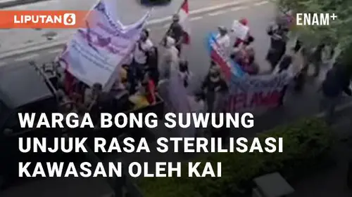 VIDEO: Warga Bong Suwung Yogyakarta Unjuk Rasa Soal Sterilisasi Kawasan oleh KAI