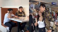 Tampilan Shin Tae Yong Pakai Kemeja Batik Makan di Restoran, Bikin Warganet Salut. (Dok: TikTok @gowitj.thrills)