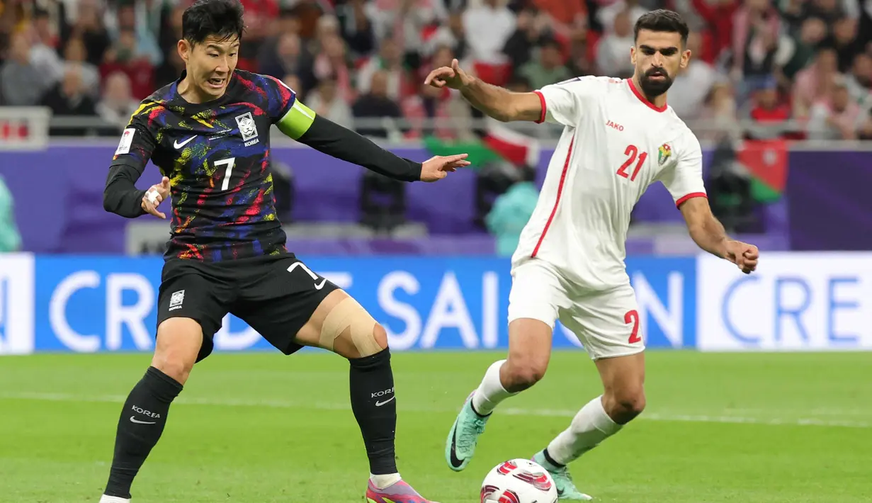 Kemenangan ini mengantar Yordania ke Final Piala Asia 2023. (Giuseppe CACACE/AFP)