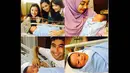 Beberapa selebriti pun sempat berfoto bersama dengan bayi laki-laki Shireen dan Wisnu. (instagram.com/teukuadam10)