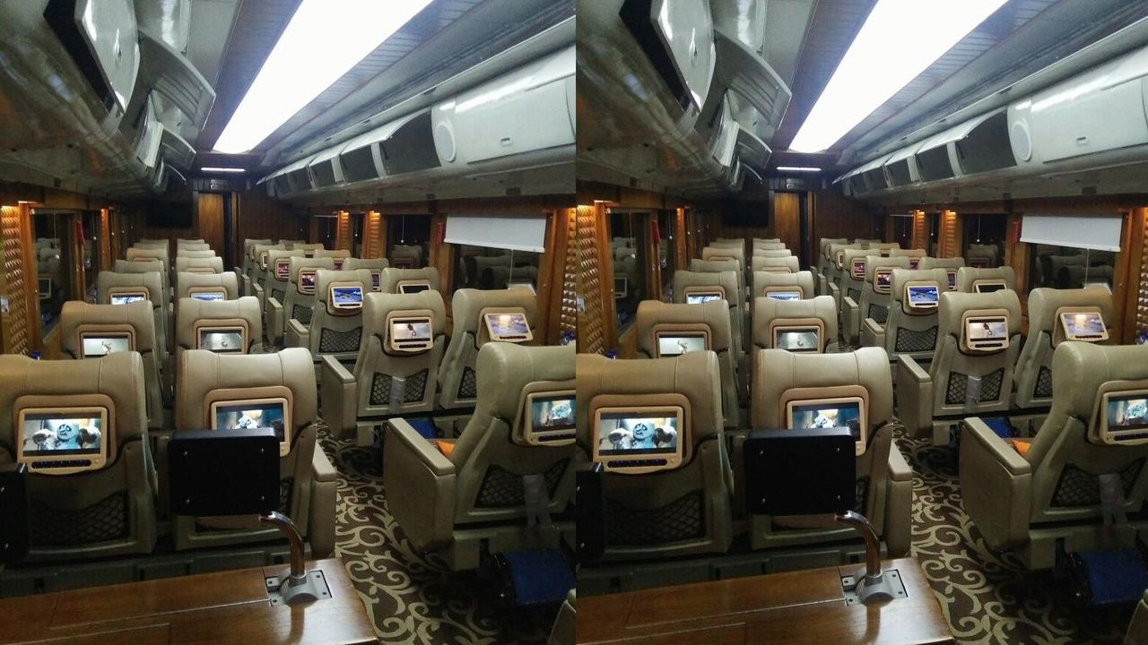 Ilustrasi kereta api milik KAI.