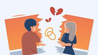 Ilustrasi perpisahan, putus cinta, mantan. (Photo Copyright by Freepik)