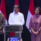Presiden Joko Widodo atau Jokowi resmi membuka pedagangan saham di Bursa Efek Indonesia di awal tahun 2023 di Jakarta, Senin (2/1/2023).