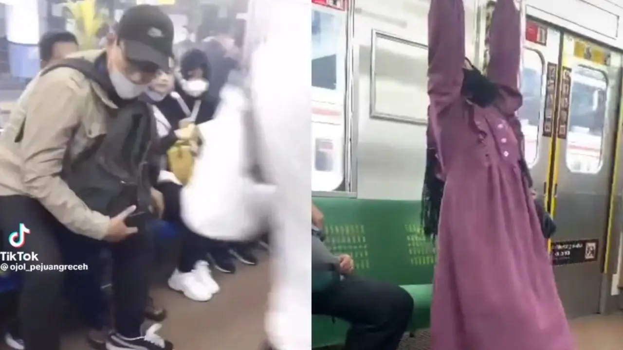 5 Aksi Kocak Penumpang KRL, Niat Hati Berebut Kursi Malah Dapat Pangkuan Orang Lain