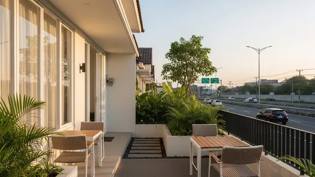 Desain Teras untuk Rumah yang Menghadap Jalan Raya