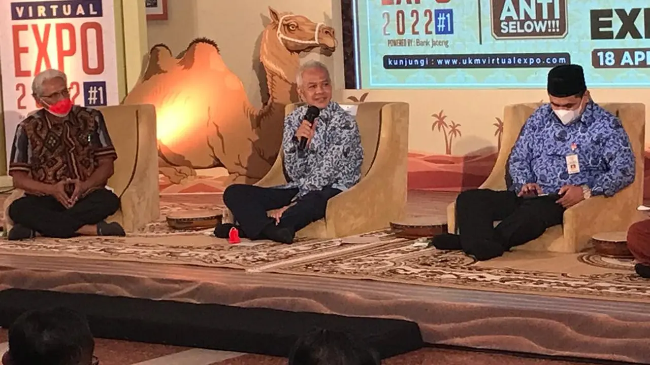 Suasana  Sambutan Gubernur Jawa Tengah Ganjar Pranowo