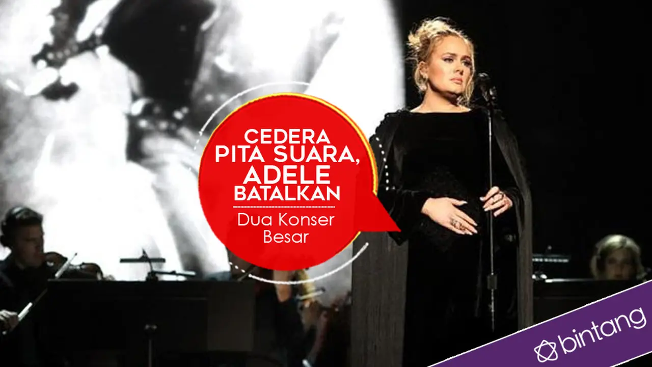 [Bintang] Cedera Pita Suara, Adele Batalkan Dua Konser Besar