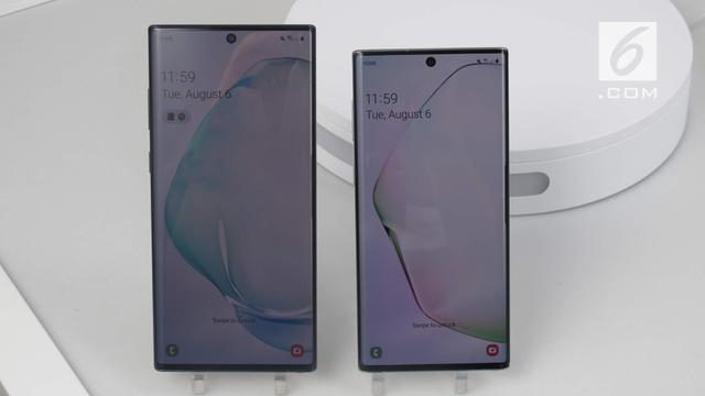 Samsung Galaxy Note 10 dan Galaxy Note 10 Plus. Liputan6.com/Istiarto Sigit Nugroho