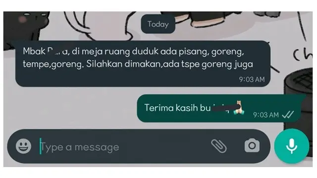 6 Chat Ibu Kos Ajak Makan di Rumahnya Ini Idaman Banget