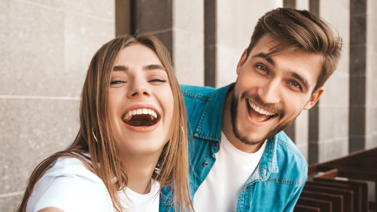 Couple Laughing