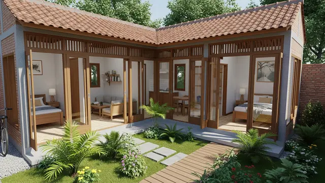Desain Rumah 6x9 Meter untuk Keluarga Kecil yang Nyaman Ditempati Keluarga dengan Dua Anak
