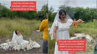 Sempat Gagal Nikah Karena Orang Ketiga, Konsep Prewedding Wanita Ini Bikin Haru. (Sumber: TikTok/azizroziki)