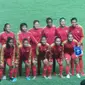 Timnas Putri Indonesia menang telak atas Maladewa dalam laga perdana Asian Games 2018. (Liputan6.com/ Luthfie Febrianto)