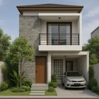 7 Desain Rumah Minimalis 2 Lantai di Lahan 6x10 yang Nyaman, Estetik dan Fungsional (sumber:AI)