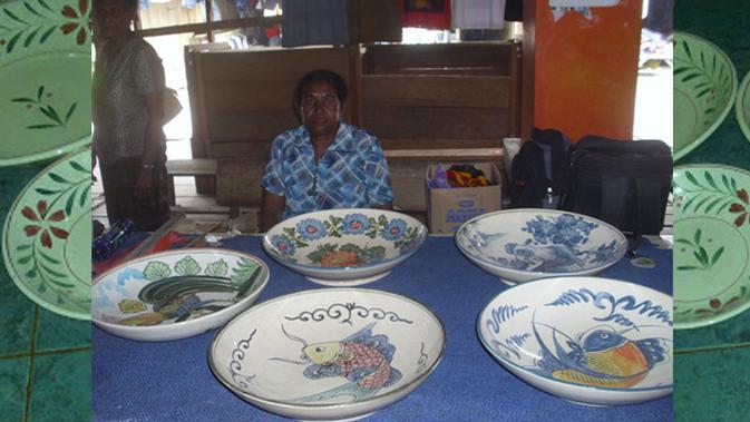  Fungsi  Piring  Gantung Nan Cantik Bagi Suku Biak Citizen6 