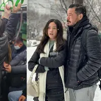 Libur Natal dan tahun baru dimanfaatkan Nafa Urbach liburan. Tidak hanya sendiri, tapi juga bersama putrinya, Mikhaela dan mantan suaminya. Nafa menyambangi beberapa tempat menarik di Korea Selatan. [Instagram/nafaurbach]