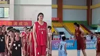 Masih Berusia 14 Tahun, Tinggi Pebasket Asal China Ini Mencapai 2,26 meter