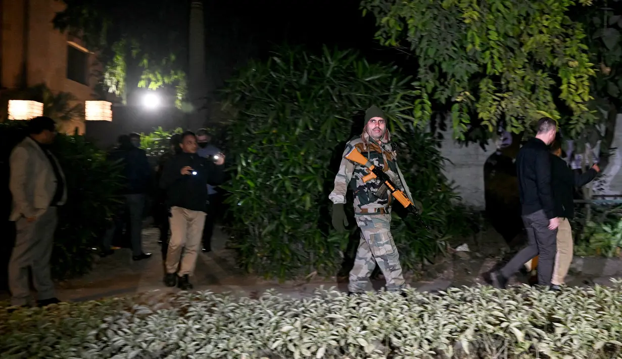 Kementerian juga menambahkan bahwa pihak berwenang Israel bekerja sama dengan pihak berwenang India untuk menelusuri penyebab ledakan. (Arun SANKAR / AFP)